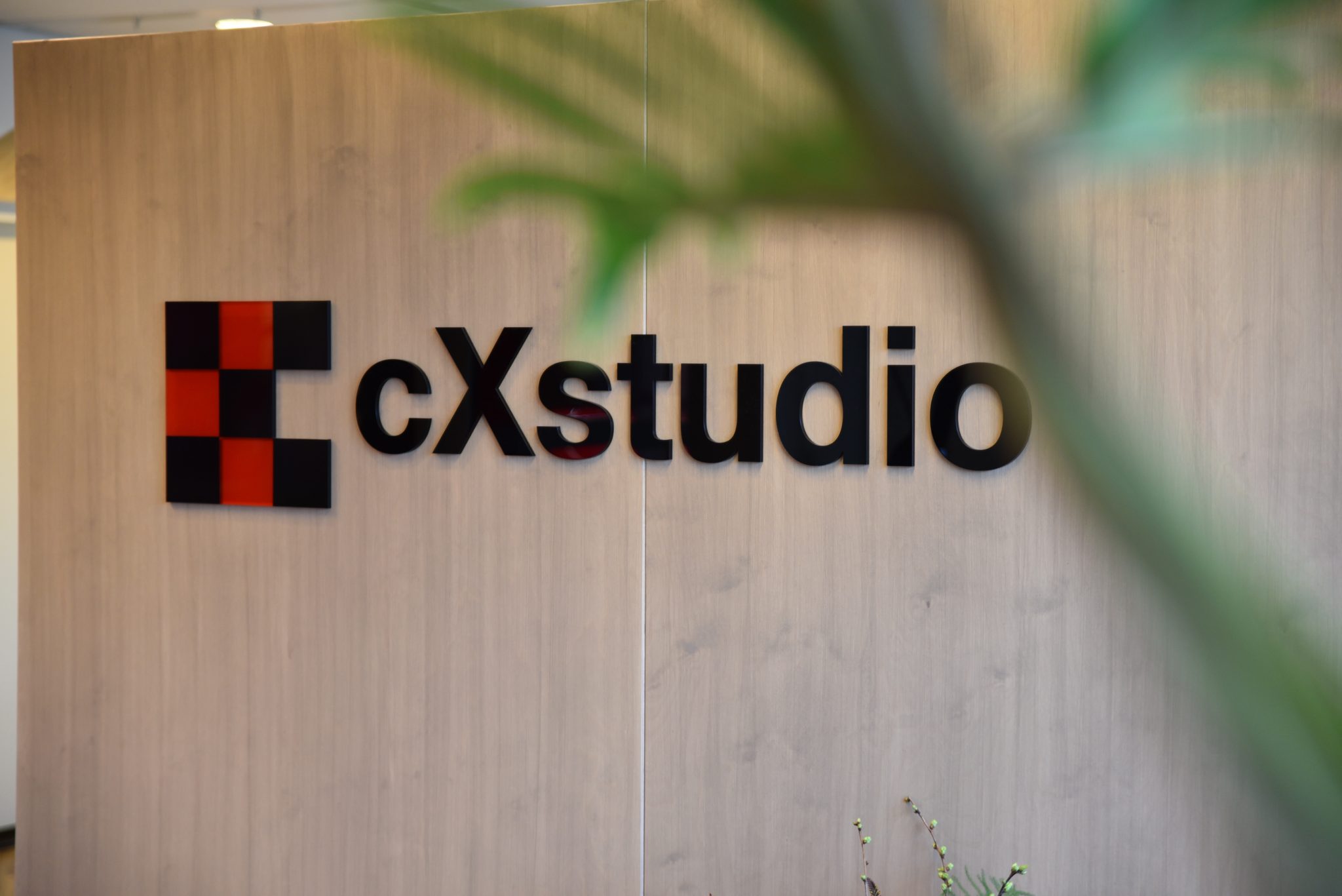 CXstudio_logo aan de wand